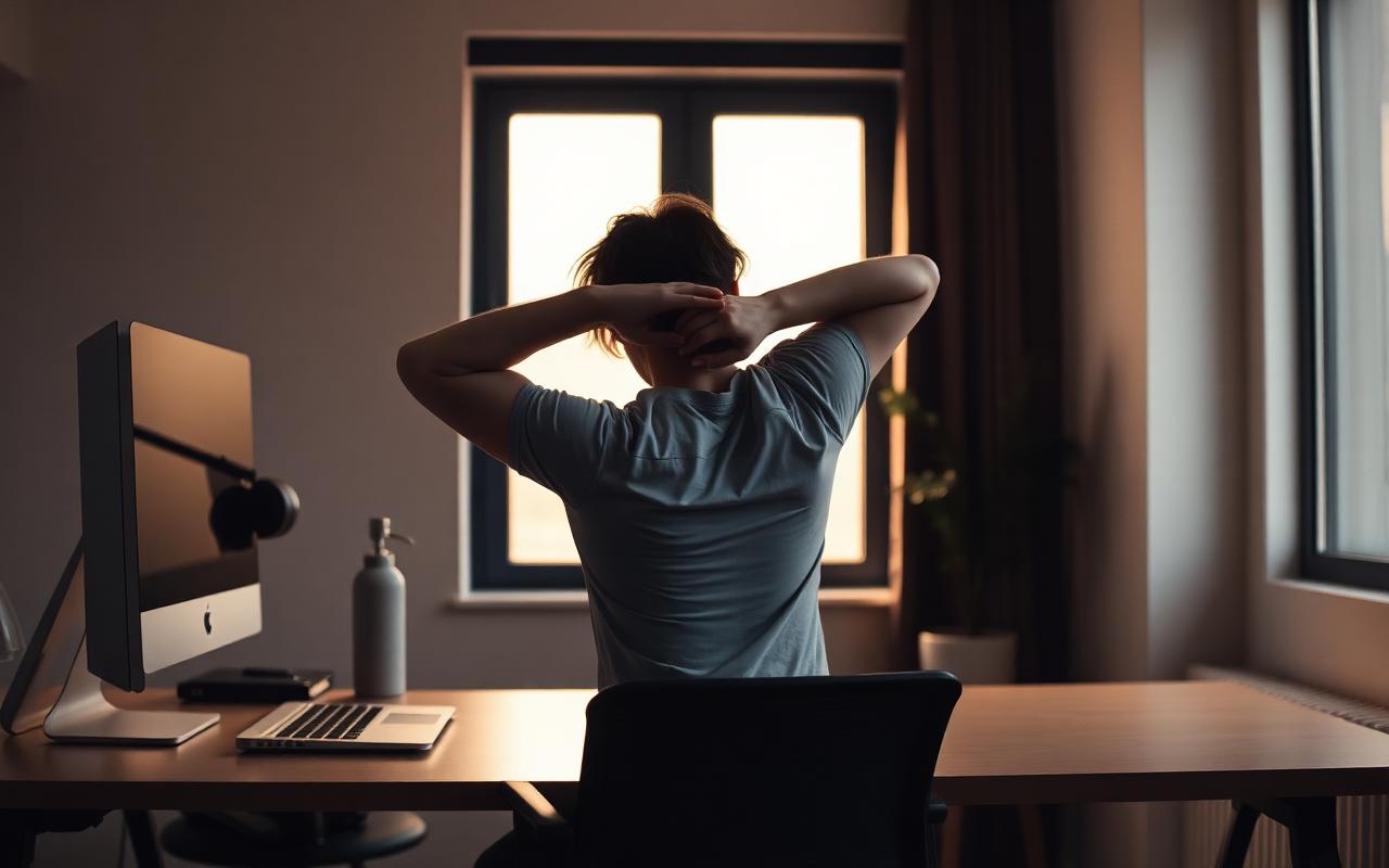 A professional at a desk, a quiet reminder that bodies also need long-term care